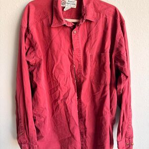 Alternative-apparel Men's Red and Pink Shirt